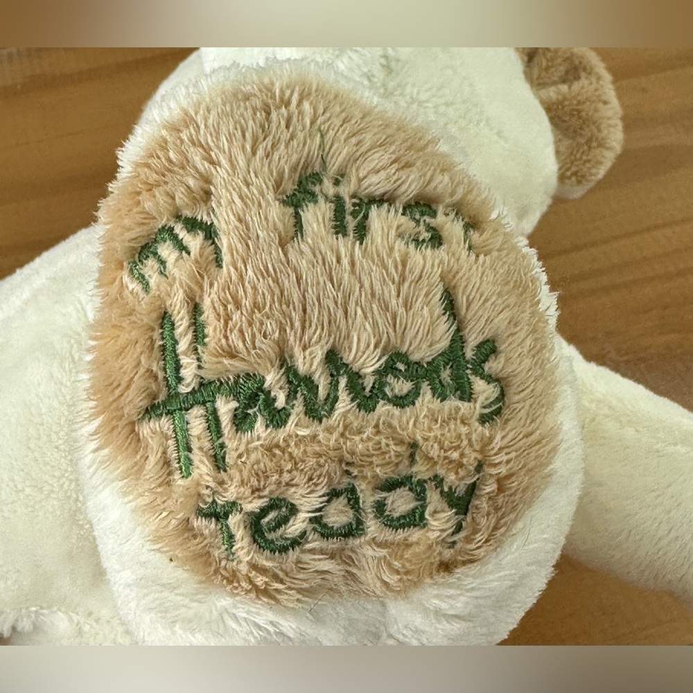 Harrods “My First Harrods” Teddy Bear Light Tan Cream/Ivory UK London 15” - Picture 7 of 16
